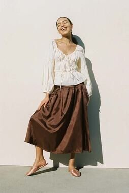 Ciao Lucia Capella Top in Cream Sz L